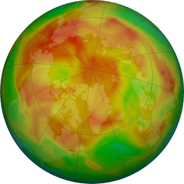 Arctic ozone map for 16 May 2024